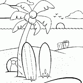Fun Coloring Pages: Beach Coloring Pages