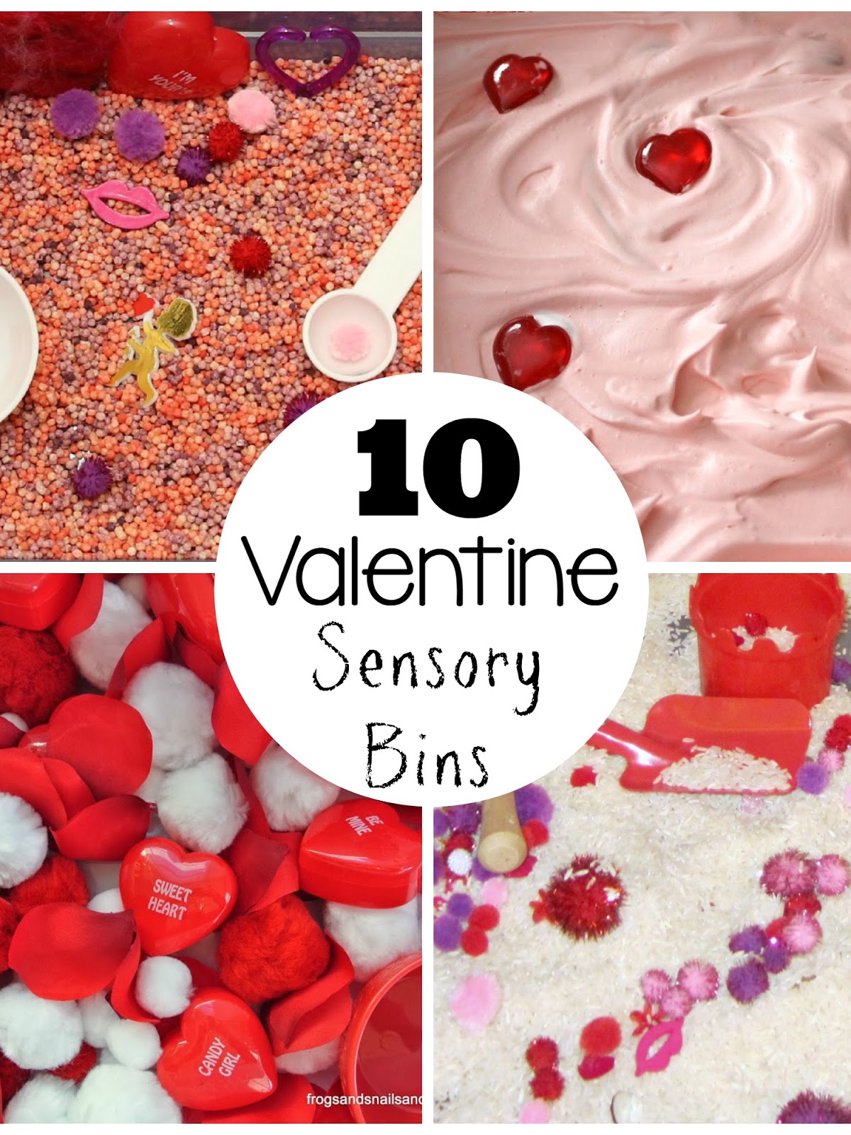 Top 10 Valentine's Day Sensory Bins | Still Playing School