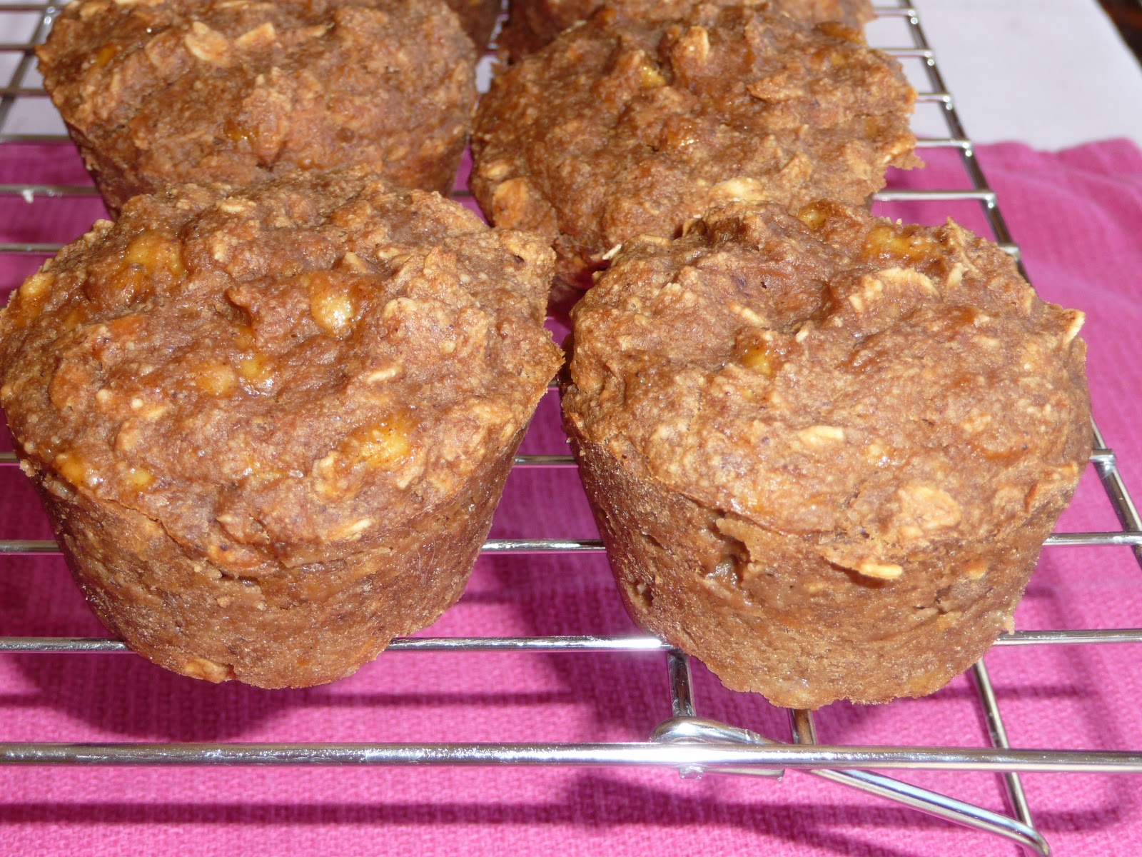 PinkVegan Daniel Fast Peanut Butter Oat Muffins