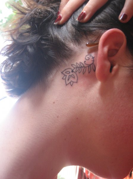Tattoos Behind Ear Ideas For Girls