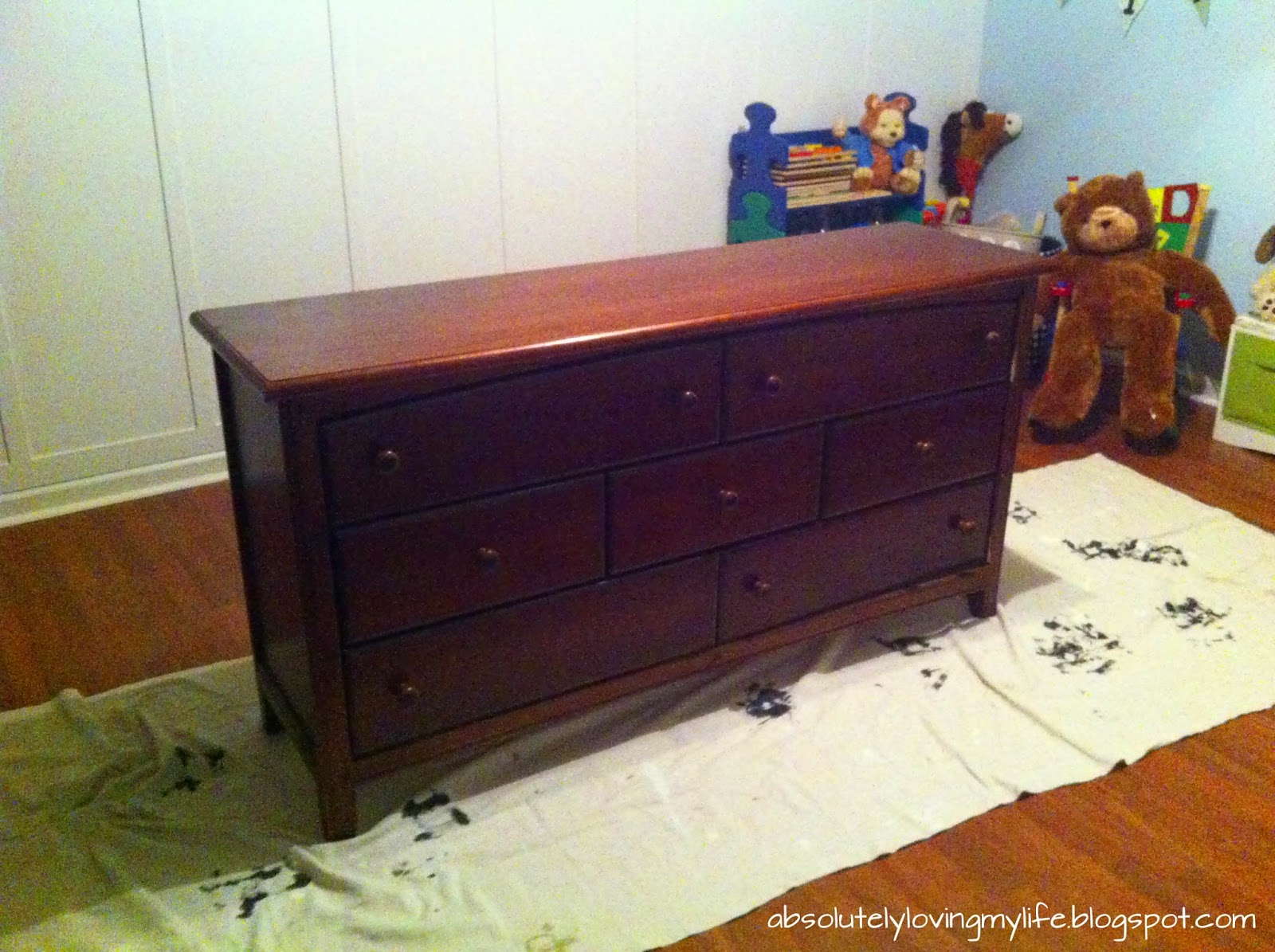 Loving Life Repurposed Goodwill Dresser Nursery Changing Table