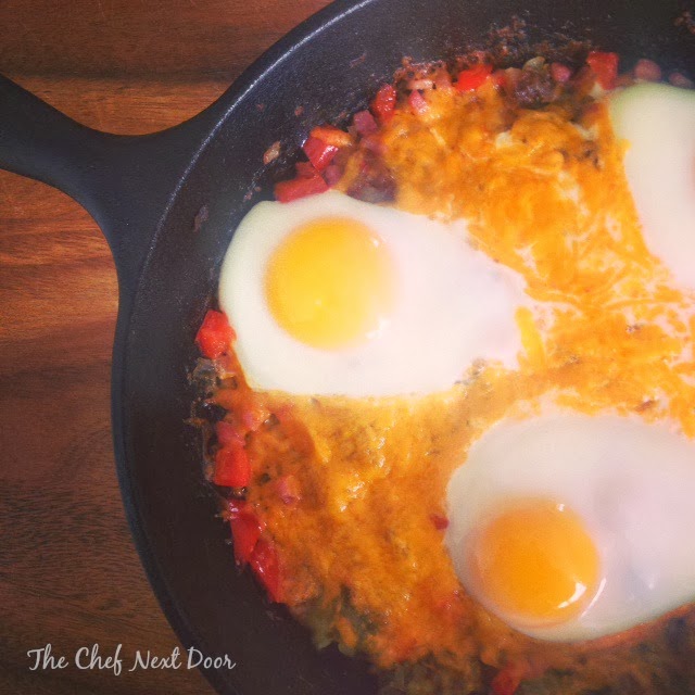 Cheesy Hash Brown Breakfast Skillet
