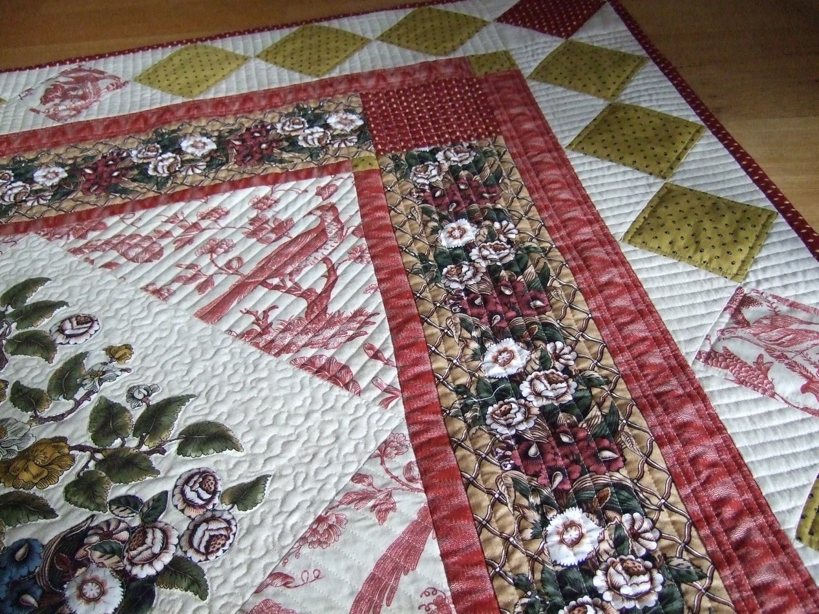 Every Stitch "In the Time of Toile" quilt finished