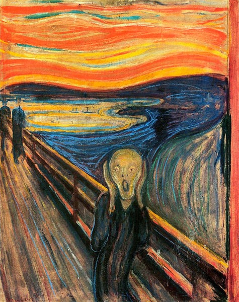The Scream, Edvard Munch (National Gallery, Oslo, Norway:1893)