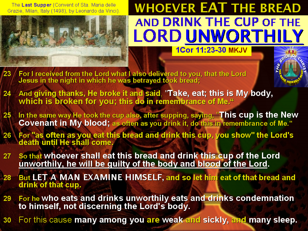 The BRIDE OF CHRIST MINISTRY OF LIFE Passover 3 WHAT DOES IT MEAN