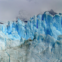 Glaciar de hielo azul
