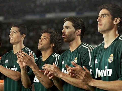 real madrid green jersey