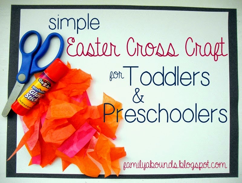 family abounds simple easter cross craft for toddlers and preschoolers