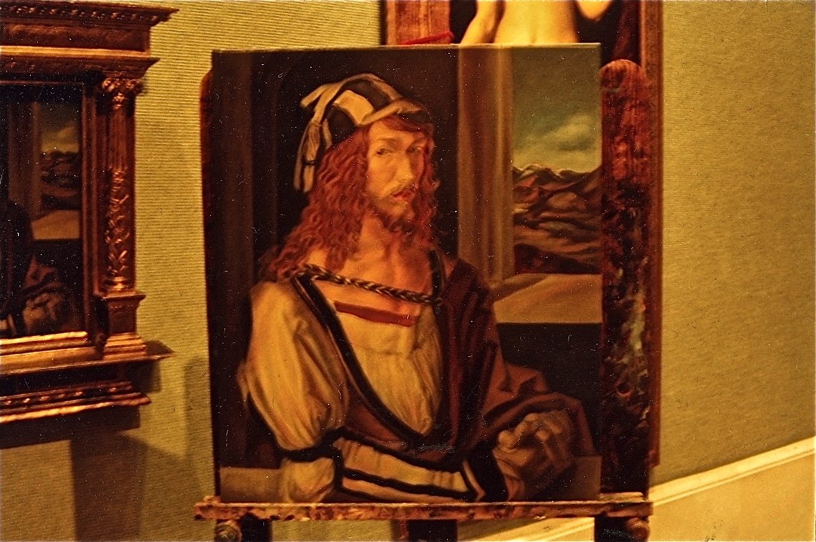 retratos Esdras Serna. Autorretrato de Alberto Durero. Copia en el