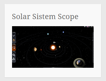Benvenuti in Solar Sistem Scope