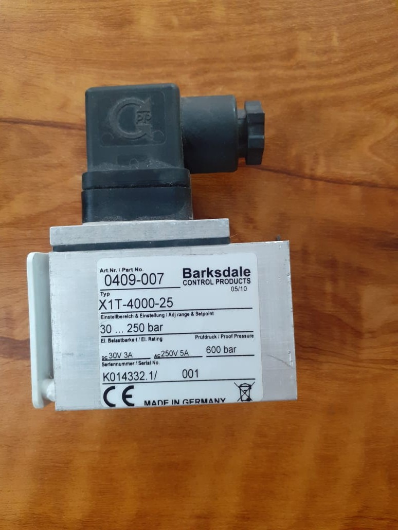 NASCENT MARITIME PVT LTD 1192 BARKSDALE PRESSURE SWITCH XIT400025