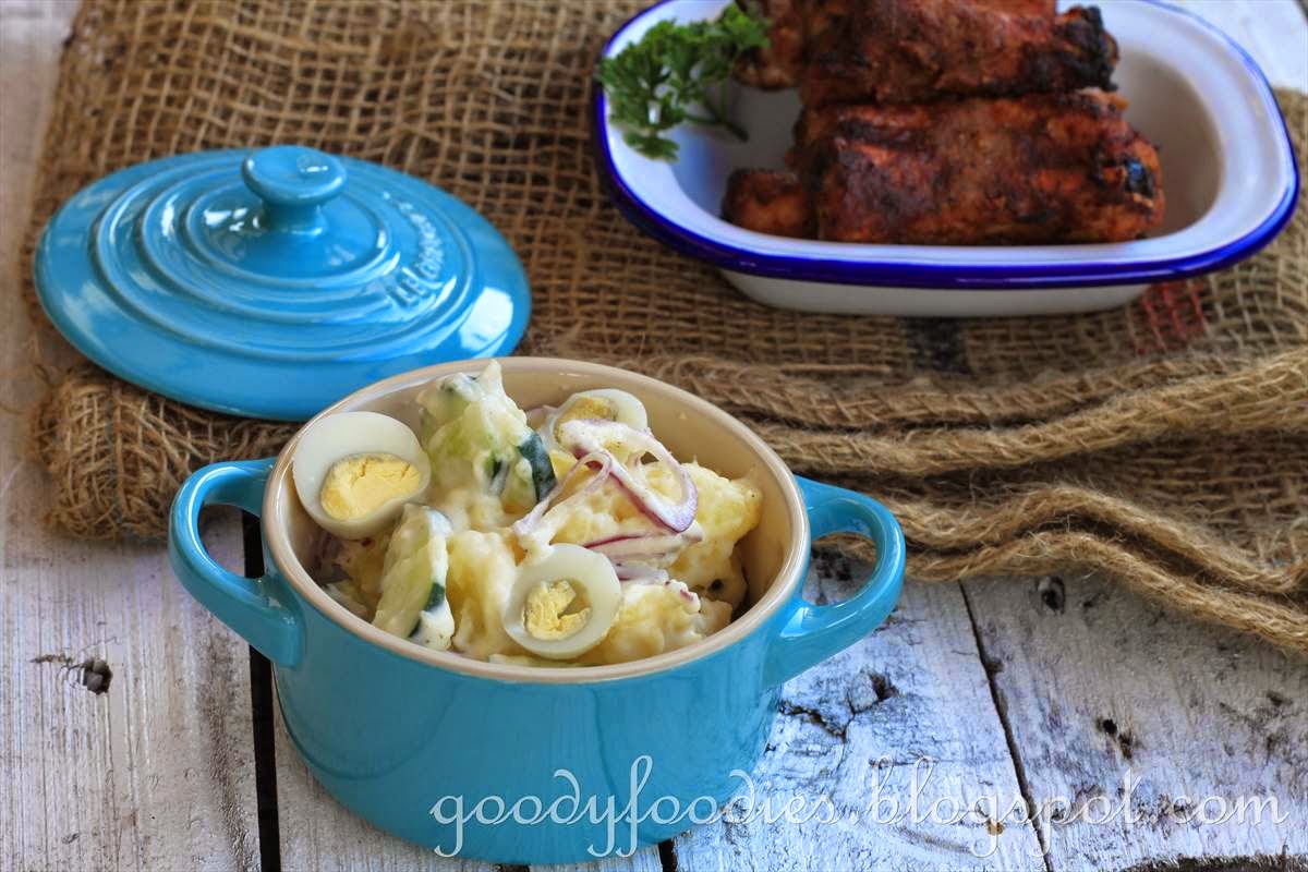 GoodyFoodies Recipe Japanese Potato Salad with Quail Egg