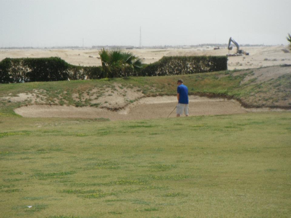better together. Golfing in Kuwait.