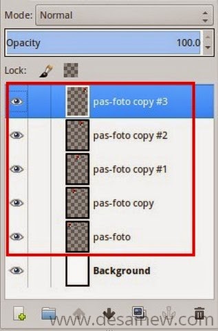 Merge Down Merge down in Gimp