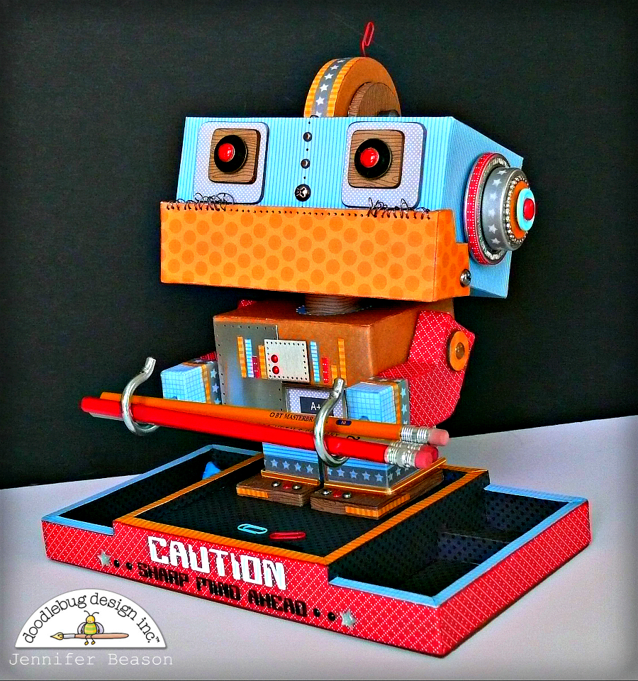 Doodlebug Design Inc Blog Doodlebug Design Robot Desk Organizer by Jennifer Beason