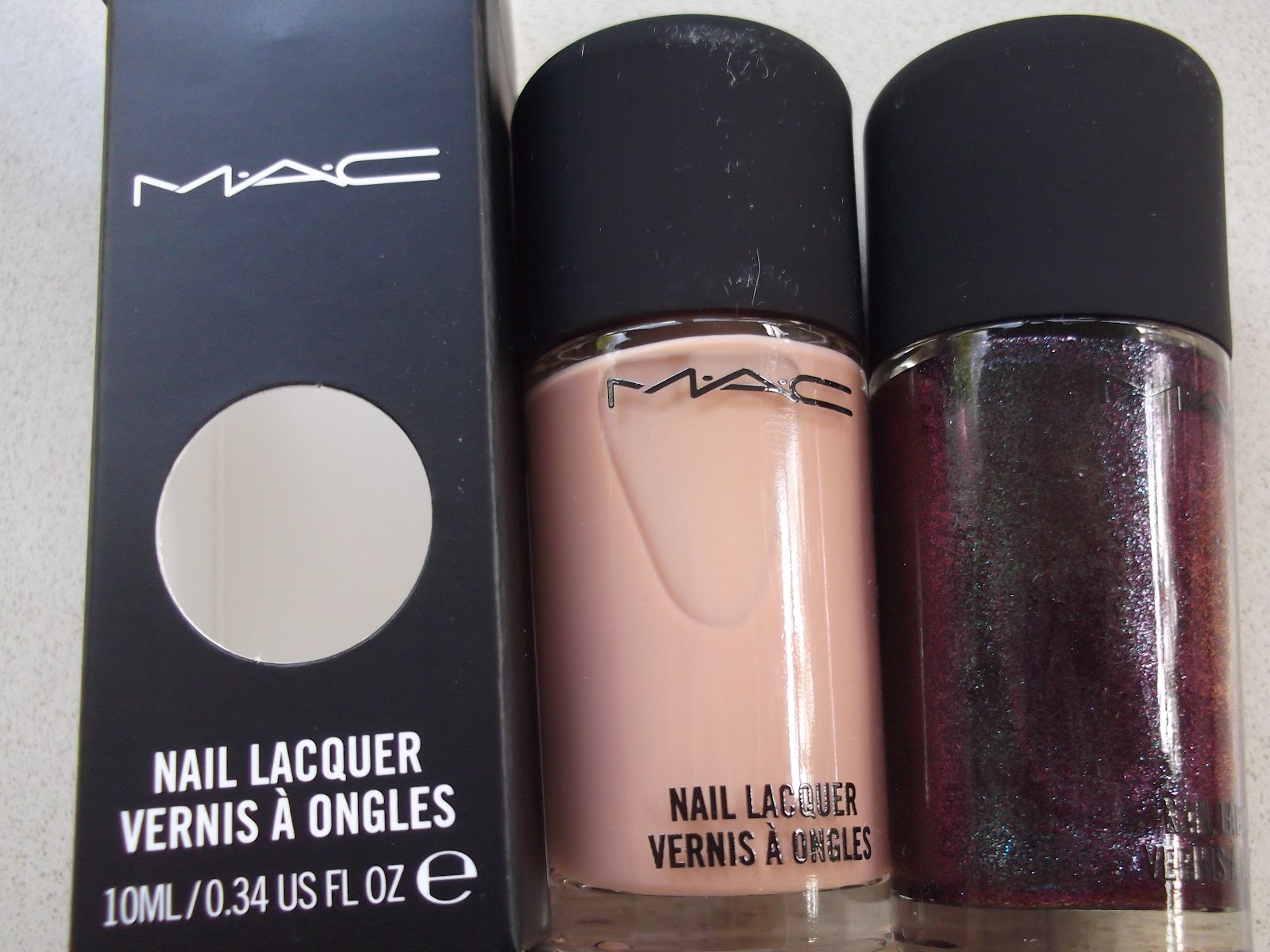 MAC Nail Lacquer Skin and Formidable Swatched British Beauty Blogger