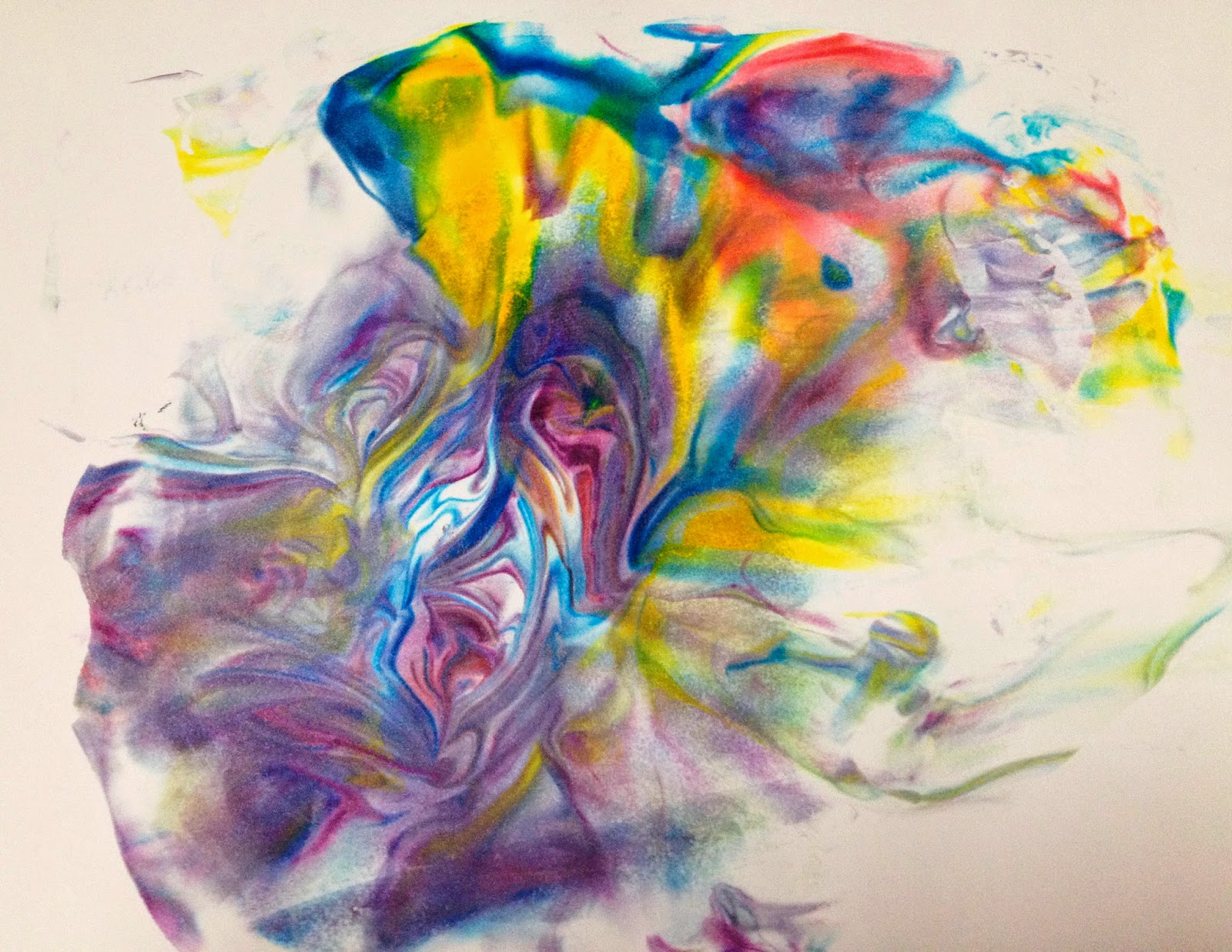 Who's Who and Who's New TieDyed Milk & Shaving Cream Prints