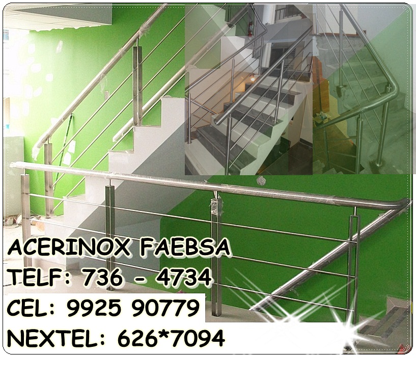 BARANDAS, PASAMANOS Y ESCALERAS DE ACERO INOXIDABLE