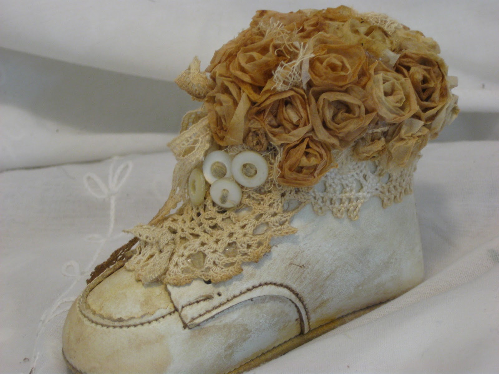 Treasures from the Heart " Vintage" Baby Shoe Tutorial
