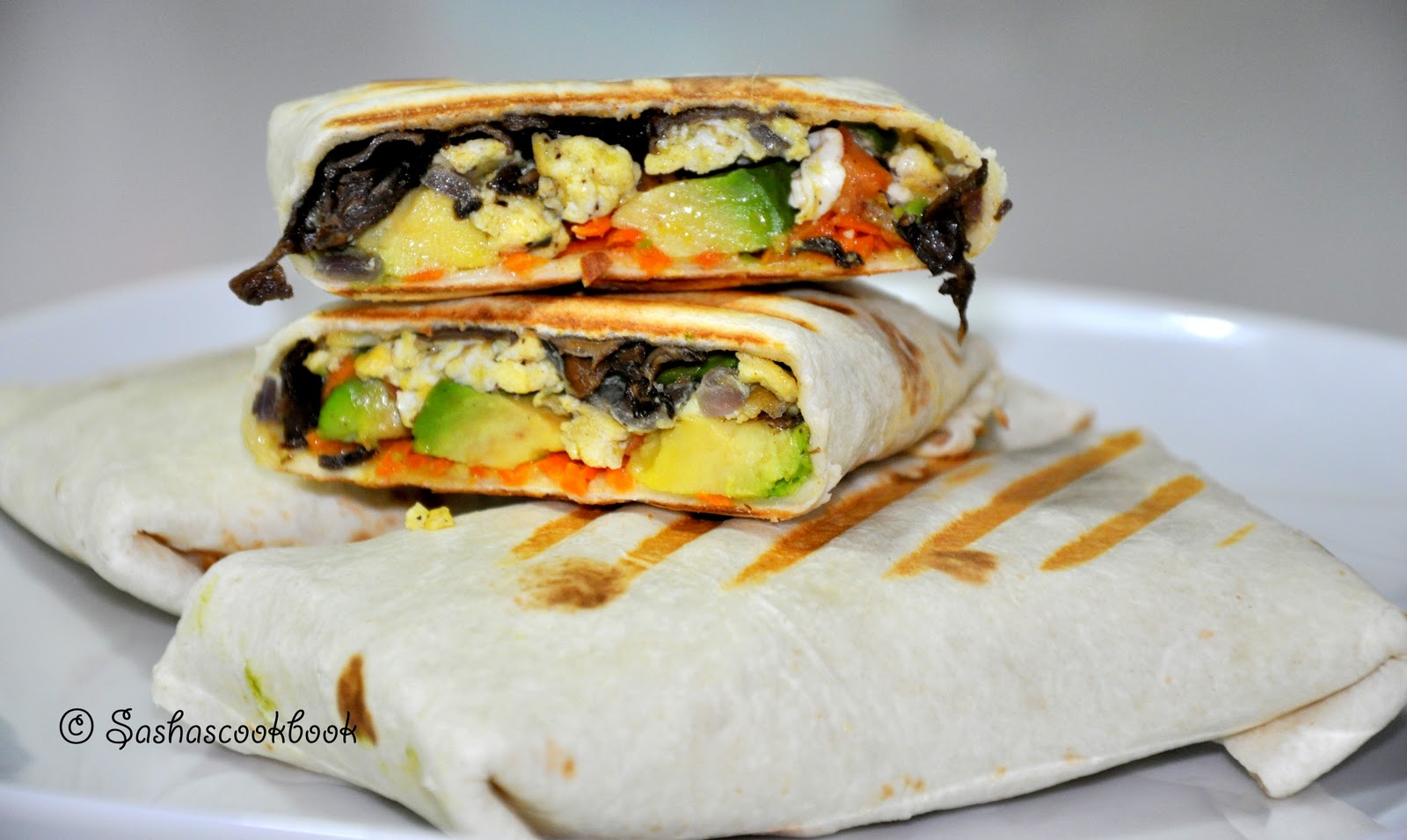 Sasha's Cookbook Grilled Burrito