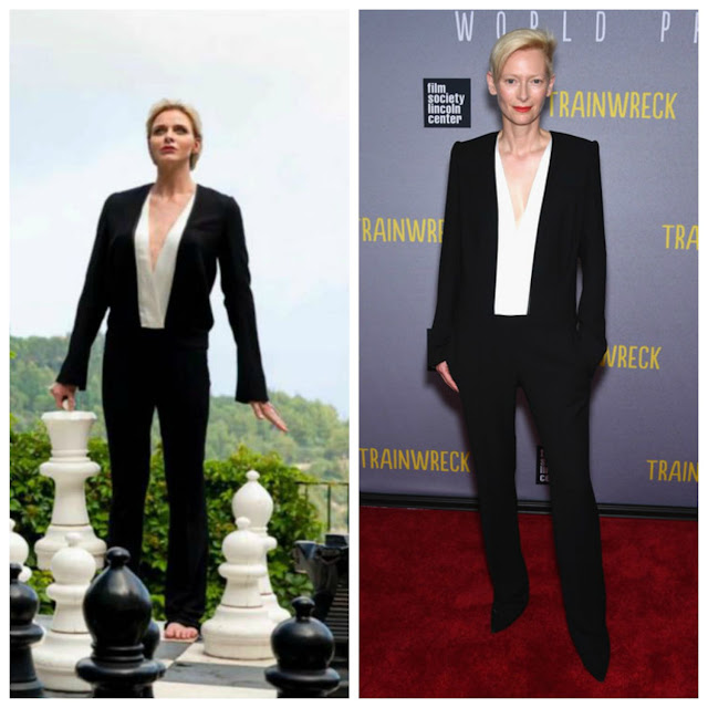  Princess Charlene of Monaco and Tilda Swinton wore the same Haider Ackerman jumpsuit.