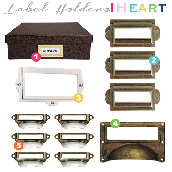 IHeart Organizing Labeling 101 Label Holders