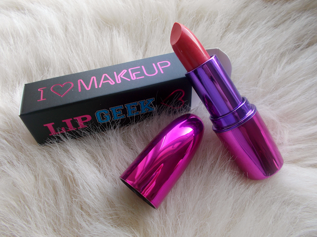 I ♡ Makeup Lip Geek in 'Just Have Fun' review swatches makeup revolution neutral nude pink