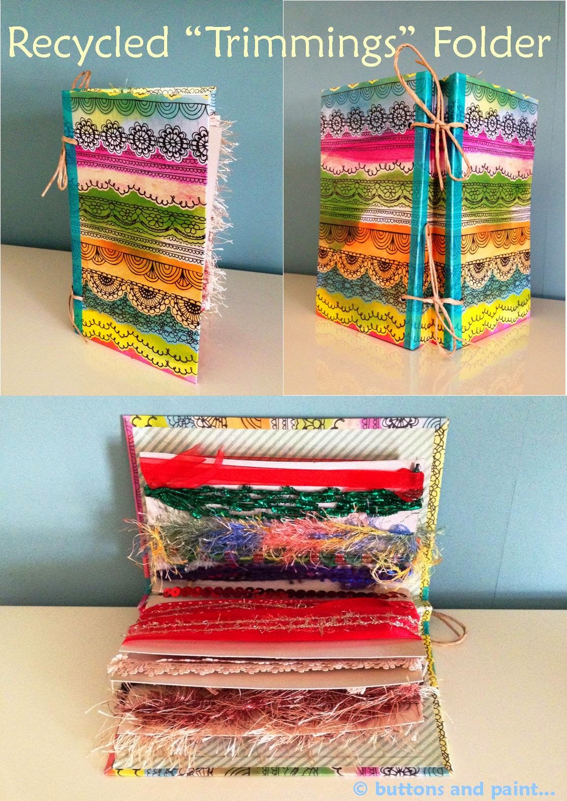 Recycled "Trimmings" Folder Someday Crafts Bloglovin’