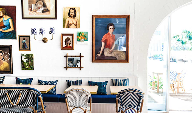 halcyon house,hotel,australie,byron bay,bleus,osier,déco,tropical chic