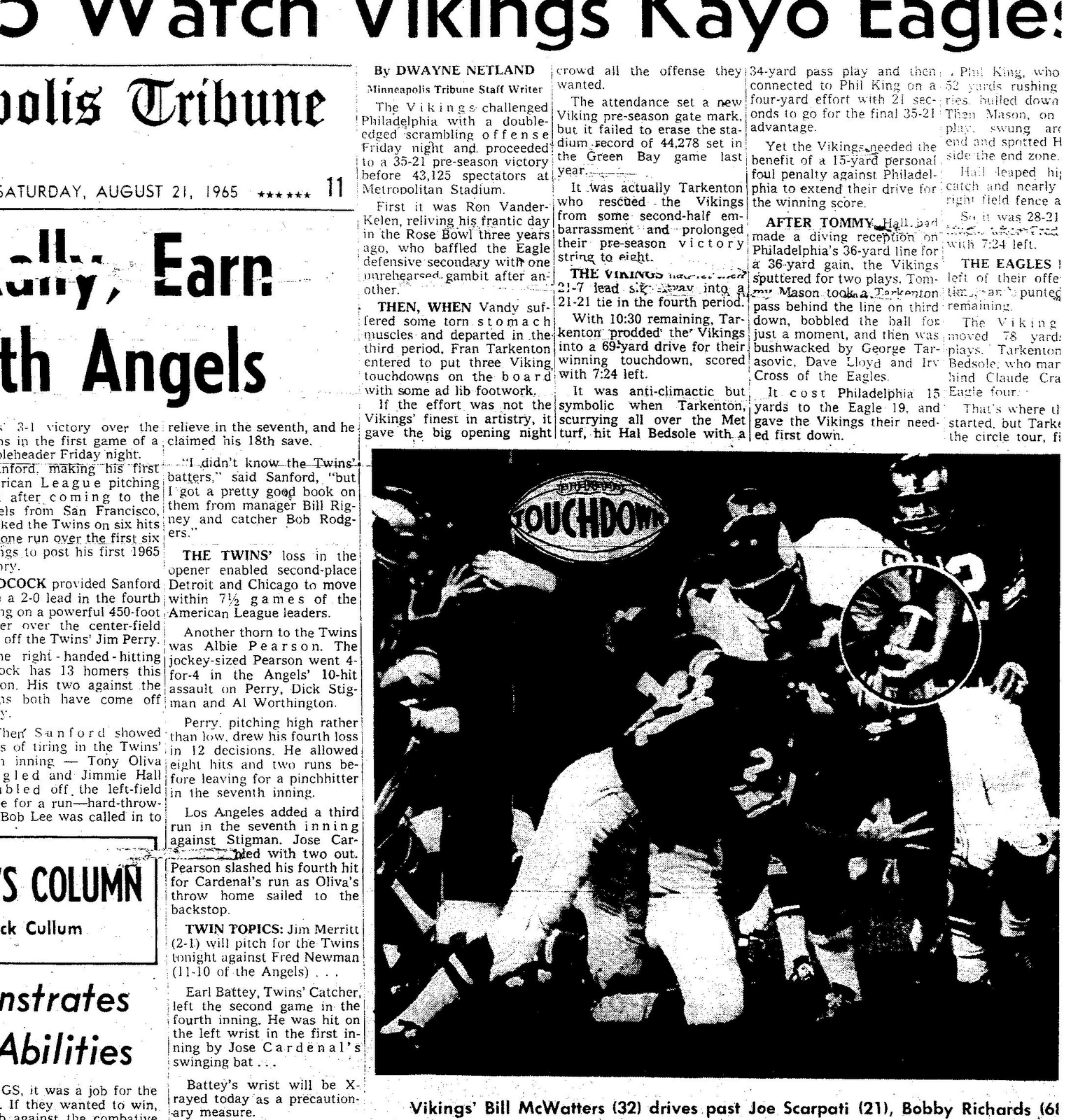 Bill's Update Blog 1965 Minnesota Vikings