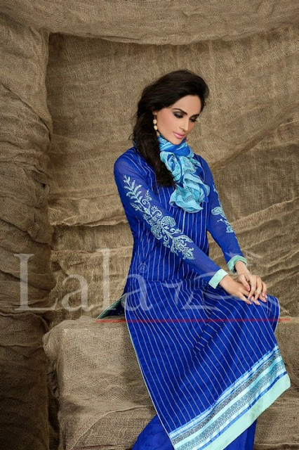 La Femme Lawn Collection 2013 By Lala Textiles
