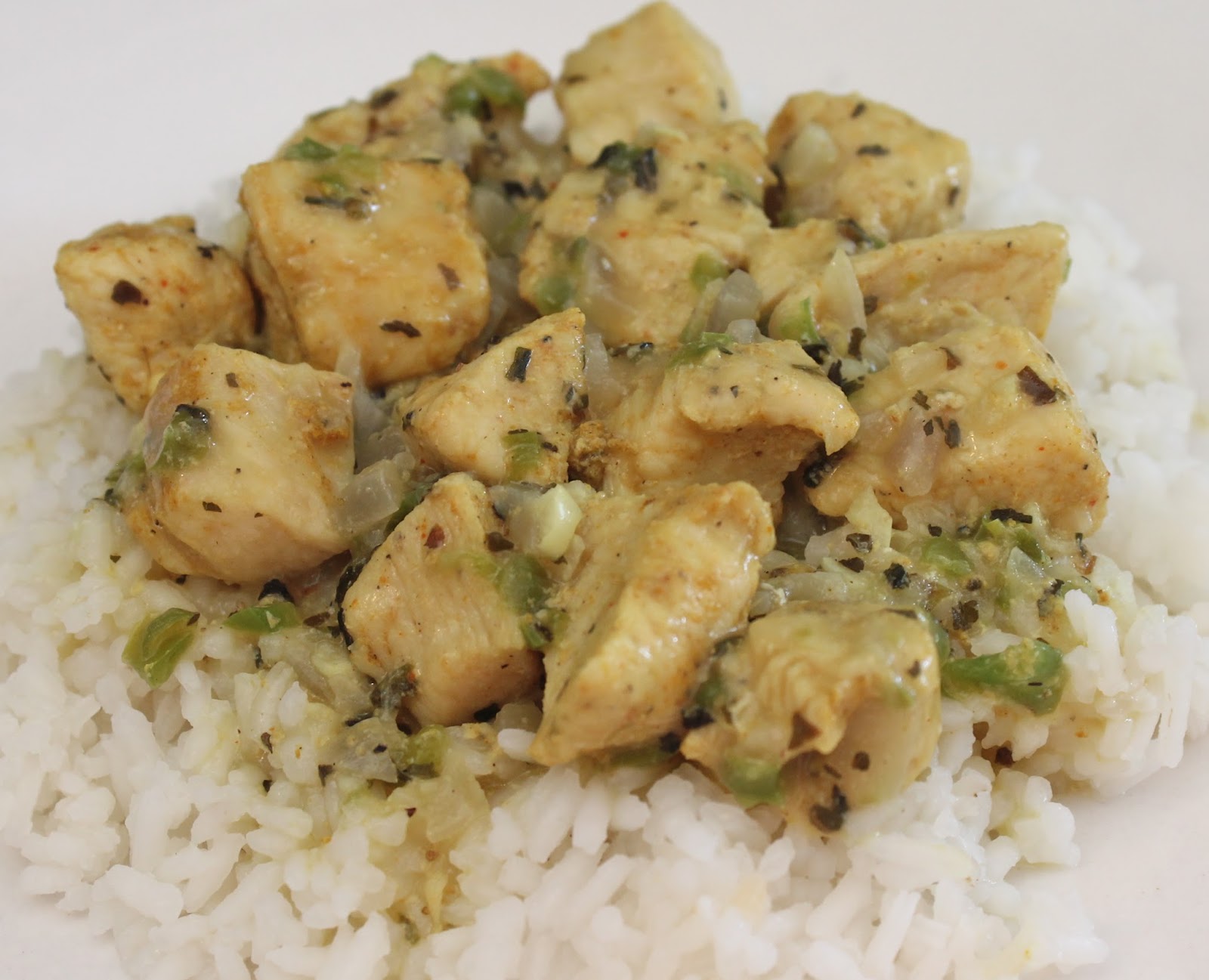 The Traveling Circus Basil Chicken in Coconut Curry Sauce