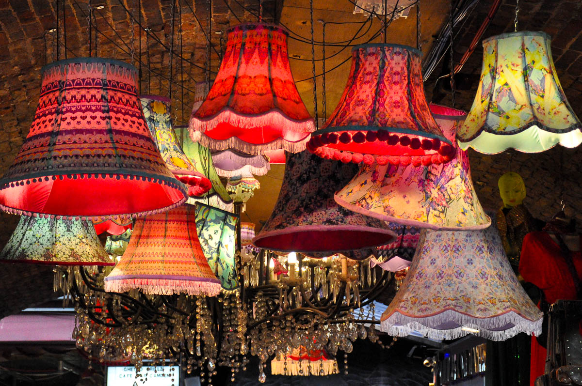 Lampshades, The Stables Market, Camden Town, London, England