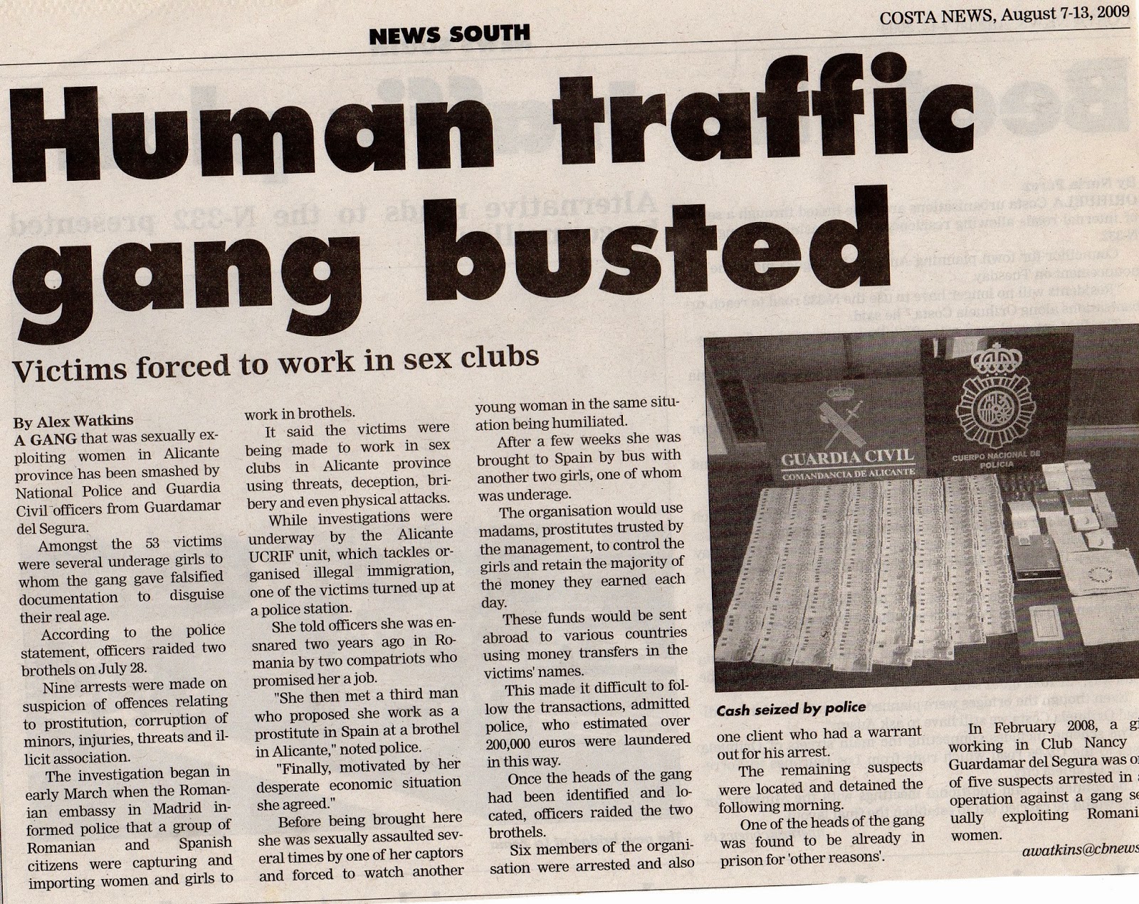 WRITEALOT: Torn from the news – ‘human trafficking’