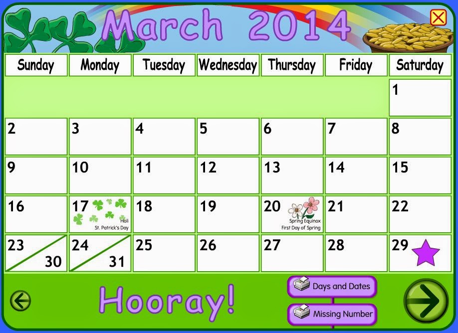 starfall. com calendar