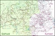 Tourist Map of Uttarakhand