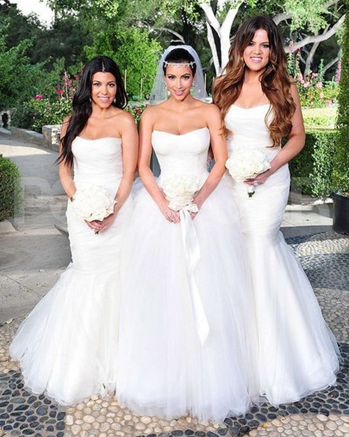 Celebrity Modeling: Kim Kardashian Wedding Dresses Album Pics