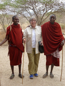 Sonja and Maasai tribesmen