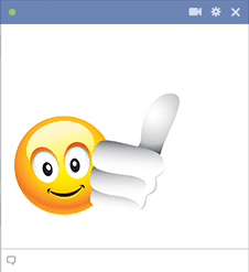 Thumbs Up Facebook Sticker Smiley