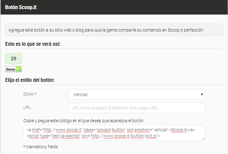 Crea y aprende con Laura Añadir el botón de Scoop.it a tu blog