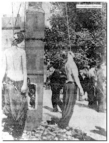 Germans publicly lynched in Czechoslovakia in 1945 Germans hanged Czechoslovakia 1945