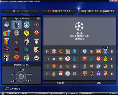 PES 2011 (Español) de PC. Champions League: Real Madrid-Manchester