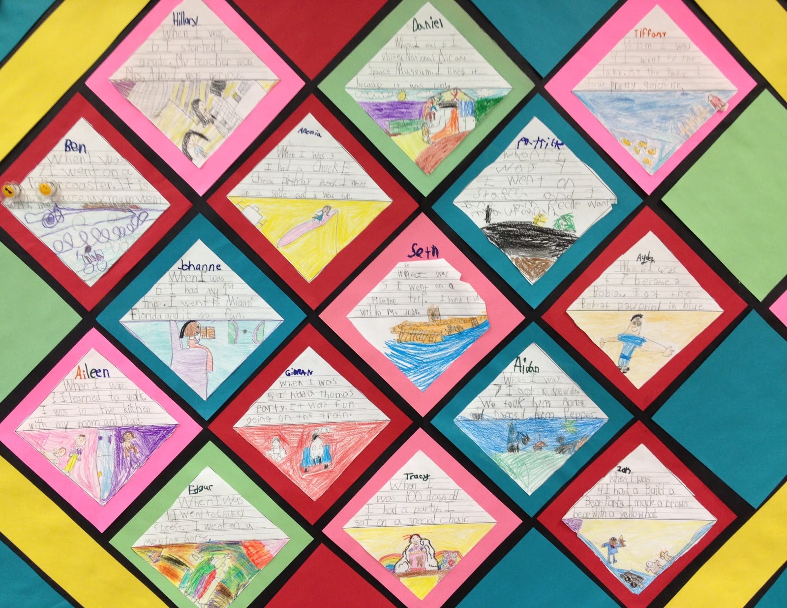 first grade spies class memory quilt creative timelines for school projects
