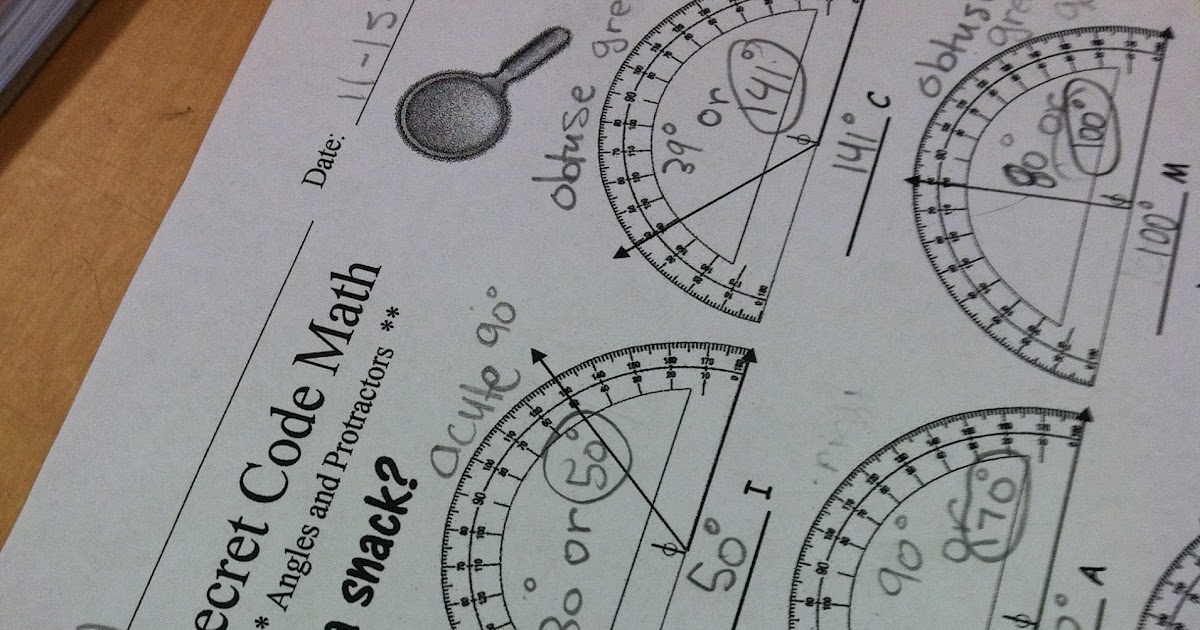 Using a Protractor Teaching in Room 6