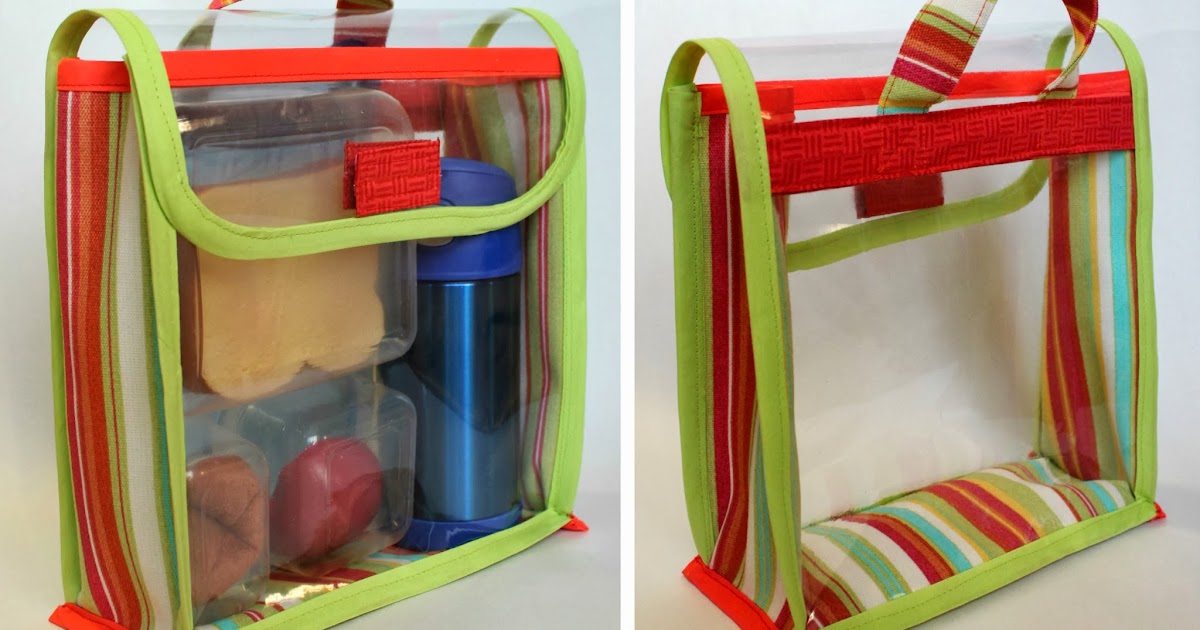 The Inspired Wren TUTORIAL Vinyl Lunch Bag