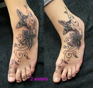 Tatto on Foot Tattoo Ideas With Butterflies Tattoo Designs Especially Picture