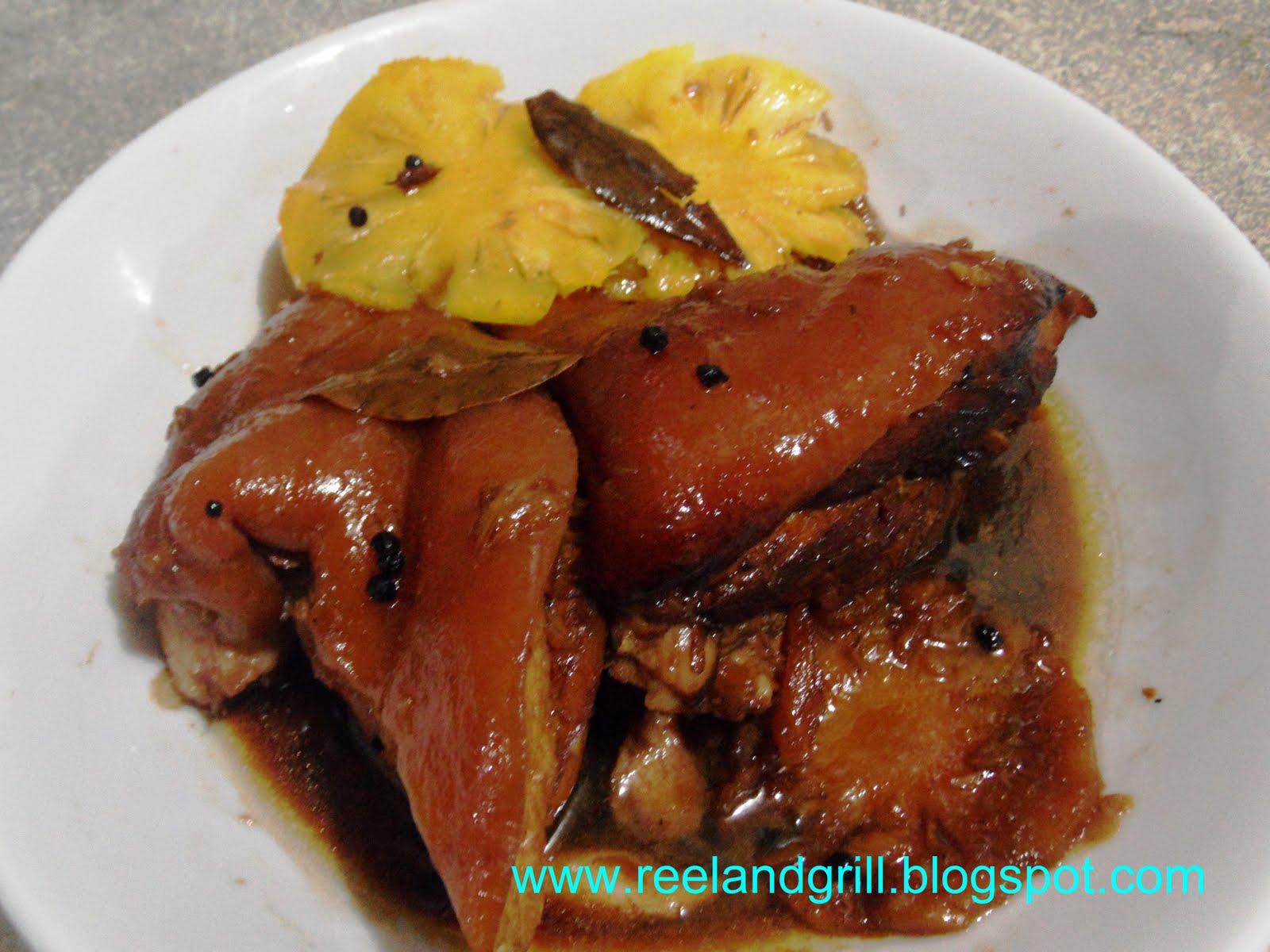 Reel and Grill Pata Hamonado (Pork Knuckle Cooked in Pineapple Juice