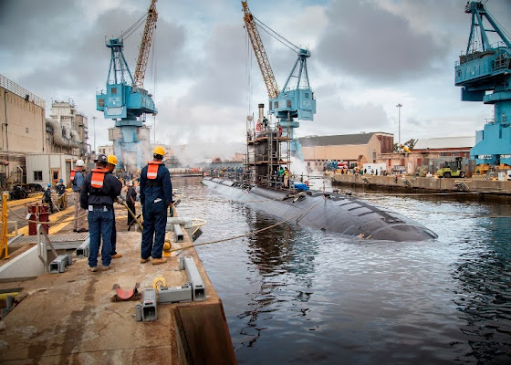 Three nuclear-powered vessels at the shipyard are affected - the aircraft carrier Dwight D. Eisenhower and the submarines Maryland and Albany USS Albany (SSN-753)