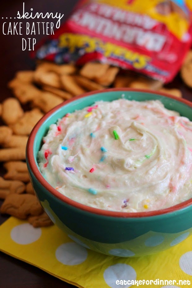 Eat Cake For Dinner Skinny Cake Batter Dip {Dunkaroo Dip}