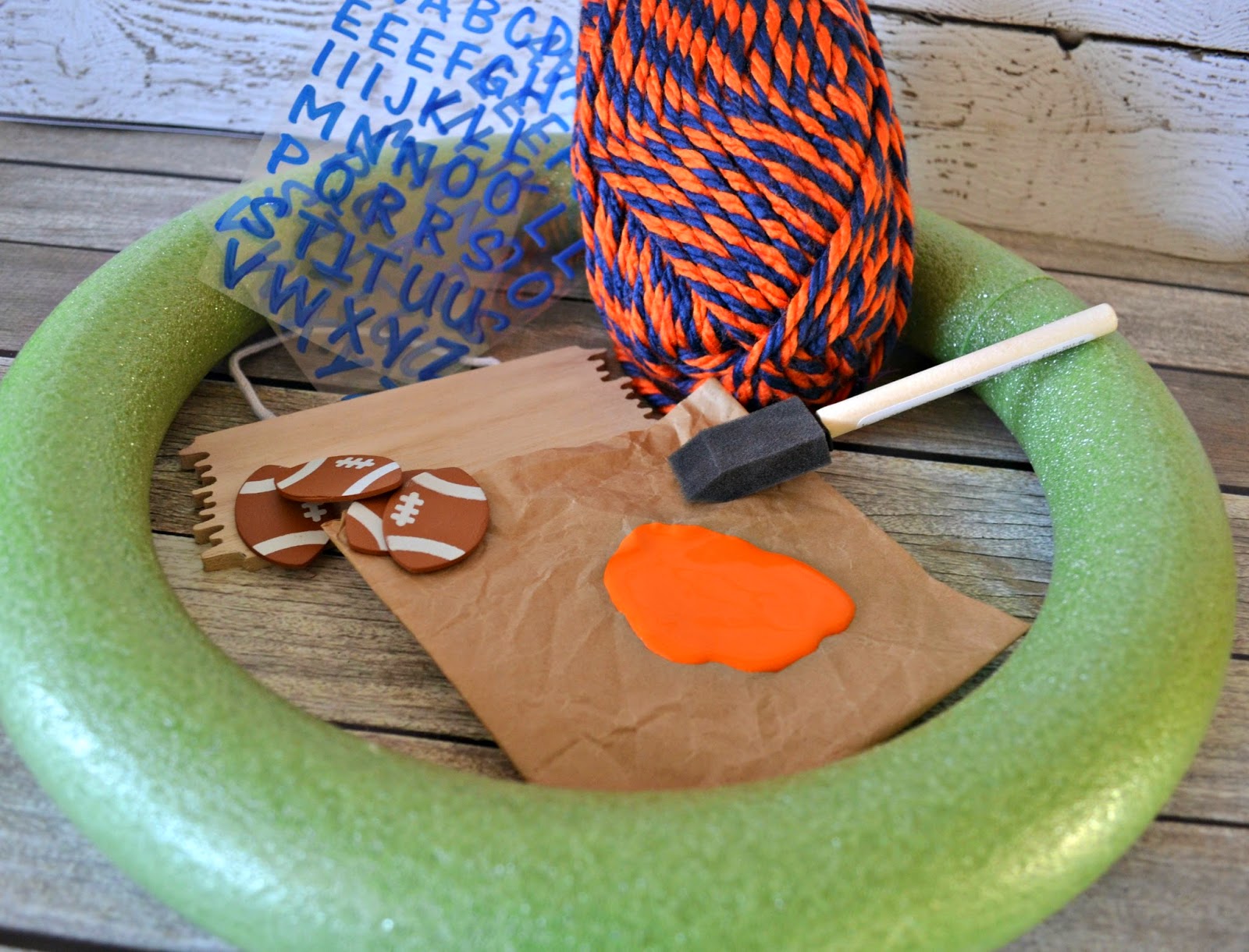 Denver Broncos Door Wreath DIY Building Our Story